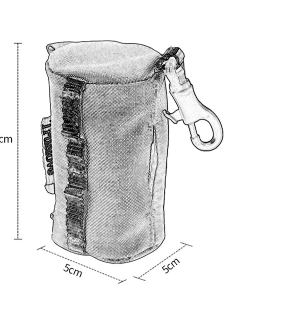 Rufus and Rusty Poop Bag Holder with Carabiner